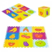 Salteluta de joaca pentru copii 86 x 86 x 1 cm IPlay 0393 - Fructe si legume