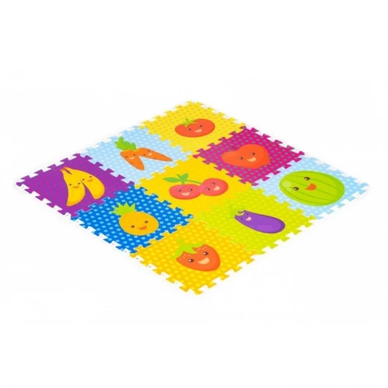 Salteluta de joaca pentru copii 86 x 86 x 1 cm IPlay 0393 - Fructe si legume Salteluta de joaca pentru copii 86 x 86 x 1 cm IPlay 0393 - Fructe si legume