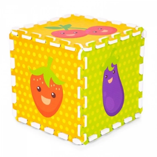 Salteluta de joaca pentru copii 86 x 86 x 1 cm IPlay 0393 - Fructe si legume Salteluta de joaca pentru copii 86 x 86 x 1 cm IPlay 0393 - Fructe si legume