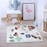Salteluta de joaca pentru copii 90.5 x 90.5 x 1 cm ECOEVA020 - Ferma