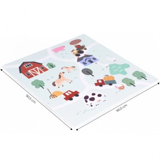 Salteluta de joaca pentru copii 90.5 x 90.5 x 1 cm ECOEVA020 - Ferma