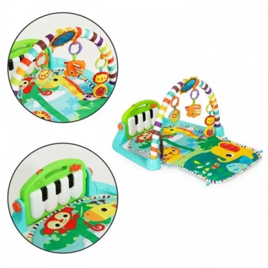 Salteluta de joaca pentru copii cu pian si jucarii Ecotoys JJ8843 Salteluta de joaca pentru copii cu pian si jucarii Ecotoys JJ8843