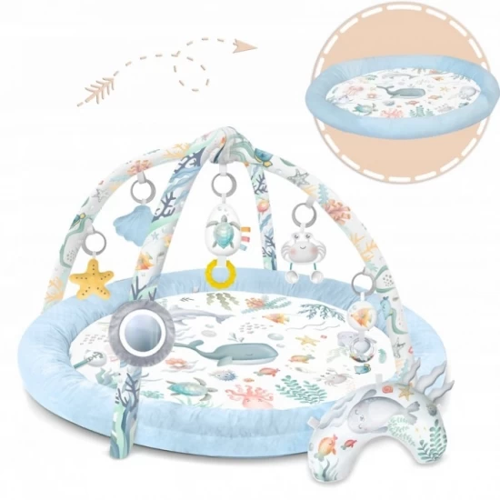 Salteluta de joaca pentru copii Nukido Ocean 730201 - Albastru Salteluta de joaca pentru copii Nukido Ocean 730201 - Albastru