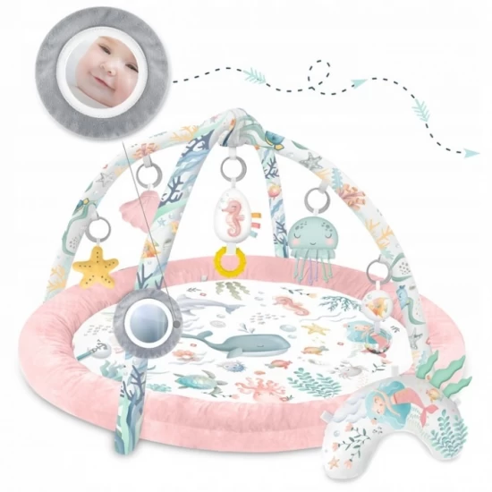 Salteluta de joaca pentru copii Nukido Ocean 730202 - Roz Salteluta de joaca pentru copii Nukido Ocean 730202 - Roz