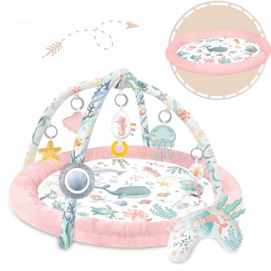 Salteluta de joaca pentru copii Nukido Ocean 730202 - Roz Salteluta de joaca pentru copii Nukido Ocean 730202 - Roz