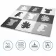 Salteluta de joaca pentru copii tip puzzle 179 x 179 cm Kidwell Senso Tropical