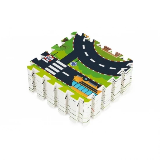 Salteluta de joaca tip puzzle, 12 elemente, iPlay 0121 - City Salteluta de joaca tip puzzle, 12 elemente, iPlay 0121 - City