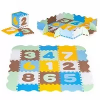 Salteluta de joaca tip puzzle cu pereti, 25 elemente, Ecotoys 3255 - Multicolor