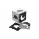 Salteluta de joaca tip puzzle cu pereti, 25 elemente, Ecotoys ECOEVA015