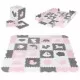 Salteluta de joaca tip puzzle cu pereti, 36 elemente, Ecotoys ECOEVA013