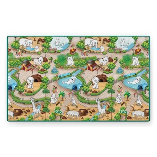 Salteluta de joaca XXL 200 x 120 x 0.3 cm Ricokids RK-343 - Zoo Salteluta de joaca XXL 200 x 120 x 0.3 cm Ricokids RK-343 - Zoo