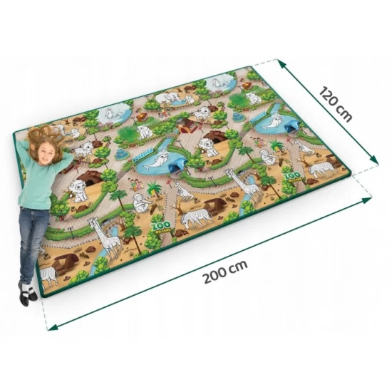 Salteluta de joaca XXL 200 x 120 x 0.3 cm Ricokids RK-343 - Zoo Salteluta de joaca XXL 200 x 120 x 0.3 cm Ricokids RK-343 - Zoo
