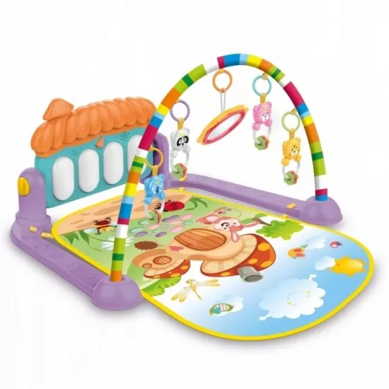 Salteluta de joaca XXL, pian cu 9 melodii si 5 jucarii Ricokids multicolora Salteluta de joaca XXL, pian cu 9 melodii si 5 jucarii Ricokids multicolora