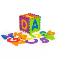 Covoras educational puzzle pentru joaca cu litere si cifre
