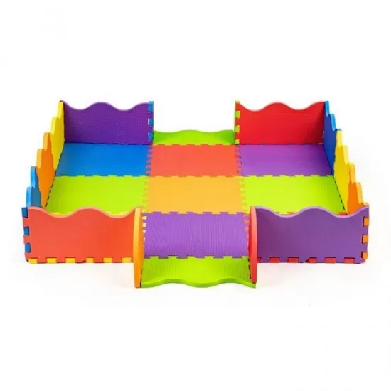 Covoras pentru joaca puzzle cu pereti Ecotoys Covoras pentru joaca puzzle cu pereti Ecotoys