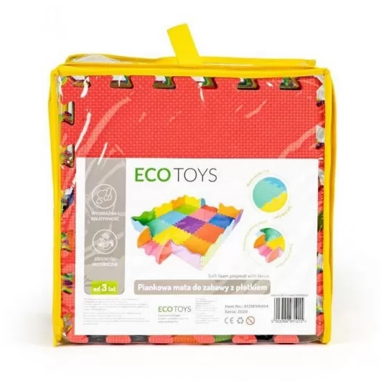 Covoras pentru joaca puzzle cu pereti Ecotoys Covoras pentru joaca puzzle cu pereti Ecotoys