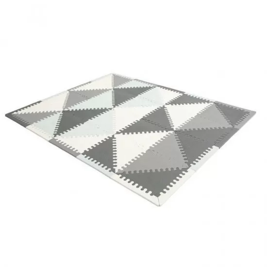 Covoras pentru joaca puzzle Ecotoys gri Covoras pentru joaca puzzle Ecotoys gri