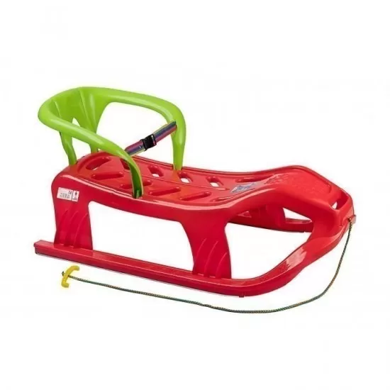 Sanie copii Marmat Snow Star Z cu spatar - Rosu Sanie copii Marmat Snow Star Z cu spatar - Rosu