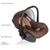 Scaun auto 0-10 kg Vessanti Crooner - Beige