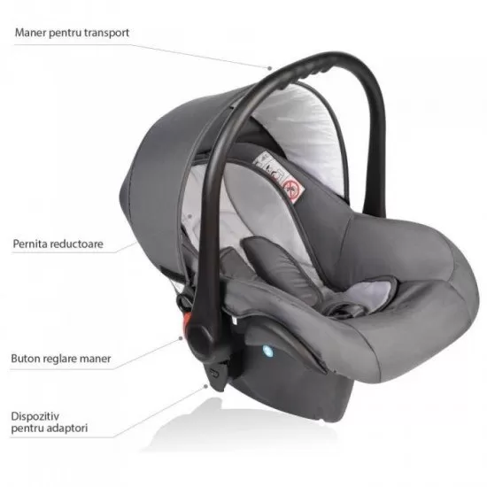 Scaun auto 0-10 kg Vessanti Crooner - Gray Scaun auto 0-10 kg Vessanti Crooner - Gray