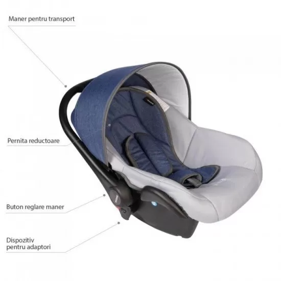 Scaun auto 0-10 kg Vessanti Crooner Prestige - Blue Scaun auto 0-10 kg Vessanti Crooner Prestige - Blue