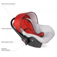 Scaun auto 0-10 kg Vessanti Crooner Prestige - Red