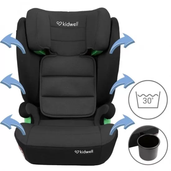 Scaun auto cu Isofix 15-36 Kg Kidwell Weston - Grey Black Scaun auto cu Isofix 15-36 Kg Kidwell Weston - Grey Black