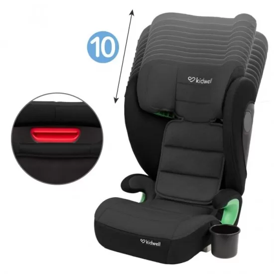 Scaun auto cu Isofix 15-36 Kg Kidwell Weston - Grey Black Scaun auto cu Isofix 15-36 Kg Kidwell Weston - Grey Black