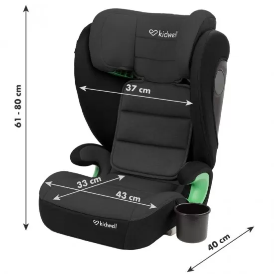 Scaun auto cu Isofix 15-36 Kg Kidwell Weston - Grey Black Scaun auto cu Isofix 15-36 Kg Kidwell Weston - Grey Black