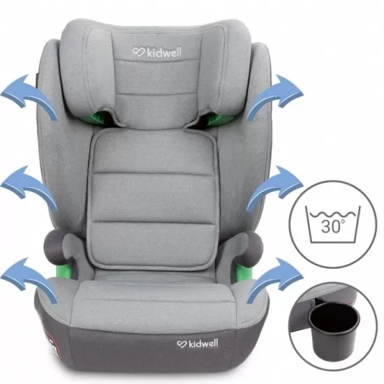 Scaun auto cu Isofix 15-36 Kg Kidwell Weston - Light Gray Scaun auto cu Isofix 15-36 Kg Kidwell Weston - Light Gray
