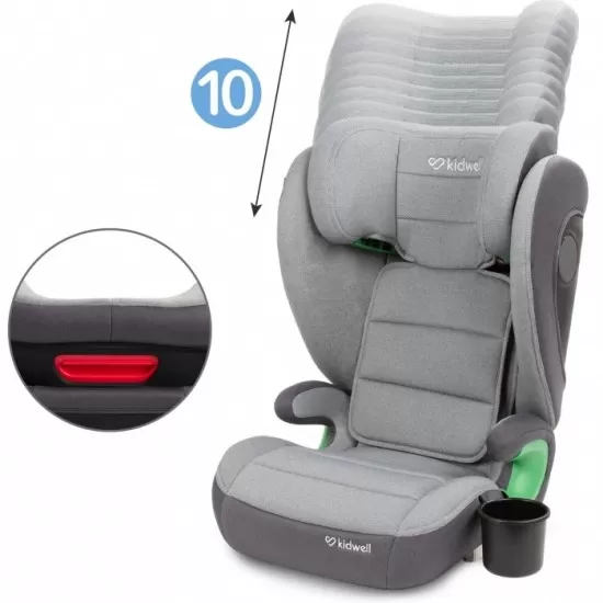 Scaun auto cu Isofix 15-36 Kg Kidwell Weston - Light Gray Scaun auto cu Isofix 15-36 Kg Kidwell Weston - Light Gray
