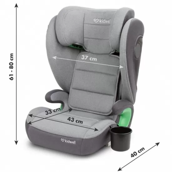 Scaun auto cu Isofix 15-36 Kg Kidwell Weston - Light Gray Scaun auto cu Isofix 15-36 Kg Kidwell Weston - Light Gray