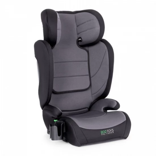Scaun auto cu Isofix Ecotoys, grupa 100-150 cm, i-Size, omologare R129/03 - Gri
