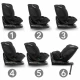 Scaun auto cu Isofix Kidwell GoCar, grupa 40-135 cm, i-Size, omologare R129 - Negru