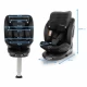 Scaun auto cu Isofix Kidwell GoCar, grupa 40-135 cm, i-Size, omologare R129 - Negru