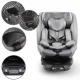Scaun auto cu Isofix Kidwell GoCar, grupa 40-135 cm, i-Size, omologare R129 - Gri