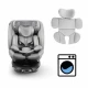 Scaun auto cu Isofix Kidwell GoCar, grupa 40-135 cm, i-Size, omologare R129 - Gri
