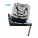 Scaun auto cu Isofix Kidwell GoCar, grupa 40-135 cm, i-Size, omologare R129 - Gri