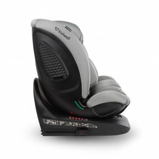 Scaun auto cu Isofix Kidwell GoCar, grupa 40-135 cm, i-Size, omologare R129 - Gri