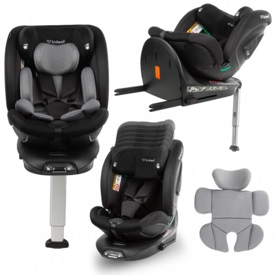 Scaun auto cu Isofix Kidwell GoCar, grupa 40-135 cm, i-Size, omologare R129 - Negru-Gri Scaun auto cu Isofix Kidwell GoCar, grupa 40-135 cm, i-Size, omologare R129 - Negru-Gri