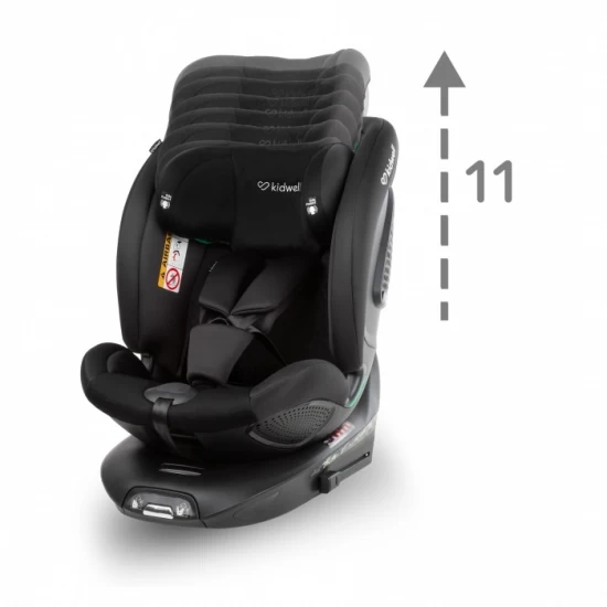 Scaun auto cu Isofix Kidwell GoCar, grupa 40-135 cm, i-Size, omologare R129 - Negru-Gri Scaun auto cu Isofix Kidwell GoCar, grupa 40-135 cm, i-Size, omologare R129 - Negru-Gri