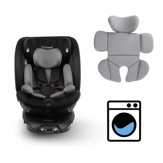 Scaun auto cu Isofix Kidwell GoCar, grupa 40-135 cm, i-Size, omologare R129 - Negru-Gri Scaun auto cu Isofix Kidwell GoCar, grupa 40-135 cm, i-Size, omologare R129 - Negru-Gri