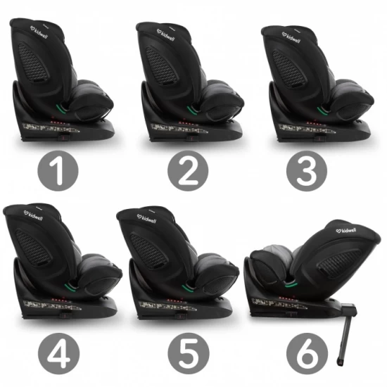 Scaun auto cu Isofix Kidwell GoCar, grupa 40-135 cm, i-Size, omologare R129 - Negru-Gri Scaun auto cu Isofix Kidwell GoCar, grupa 40-135 cm, i-Size, omologare R129 - Negru-Gri