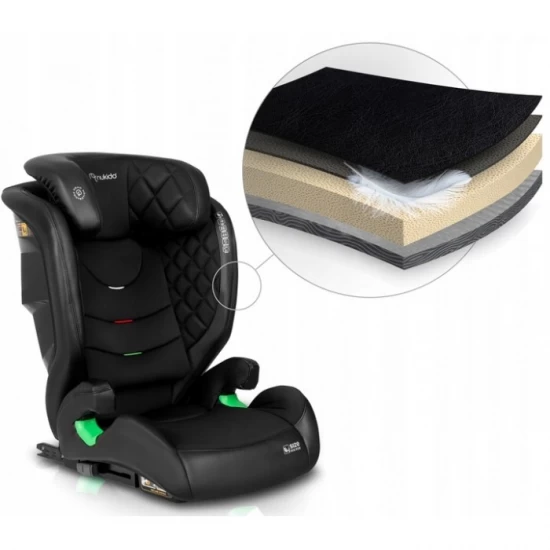 Scaun auto cu Isofix Nukido Louis, Grupa 100-150 cm (15-36 Kg), i-Size, omologare R129 - Negru Scaun auto cu Isofix Nukido Louis, Grupa 100-150 cm (15-36 Kg), i-Size, omologare R129 - Negru