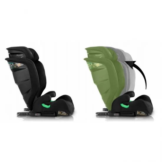 Scaun auto cu Isofix Nukido Louis Soft, Grupa 100-150 cm (15-36 Kg), i-Size, omologare R129 - Negru Scaun auto cu Isofix Nukido Louis Soft, Grupa 100-150 cm (15-36 Kg), i-Size, omologare R129 - Negru