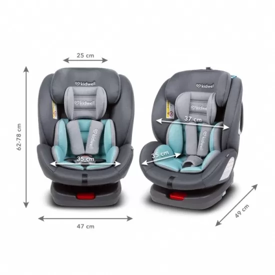 Scaun auto cu Isofix Kidwell Ventura 0-36 Kg - Dark Gray Scaun auto cu Isofix Kidwell Ventura 0-36 Kg - Dark Gray
