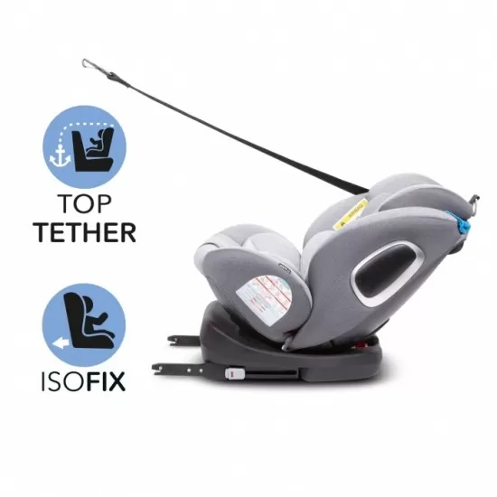 Scaun auto cu Isofix Kidwell Ventura 0-36 Kg - Gray Scaun auto cu Isofix Kidwell Ventura 0-36 Kg - Gray