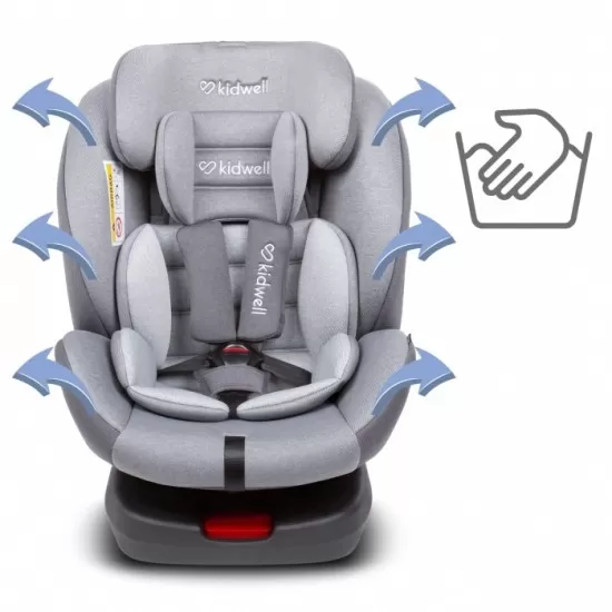 Scaun auto cu Isofix Kidwell Ventura 0-36 Kg - Gray Scaun auto cu Isofix Kidwell Ventura 0-36 Kg - Gray