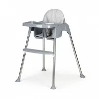 Scaun de masa 2 in 1 cu tapiterie Ecotoys HC-135C - Gri