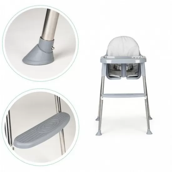 Scaun de masa 2 in 1 cu tapiterie Ecotoys HC-135C - Gri Scaun de masa 2 in 1 cu tapiterie Ecotoys HC-135C - Gri